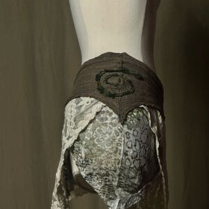 Bohemian Lace and Knit Skirt